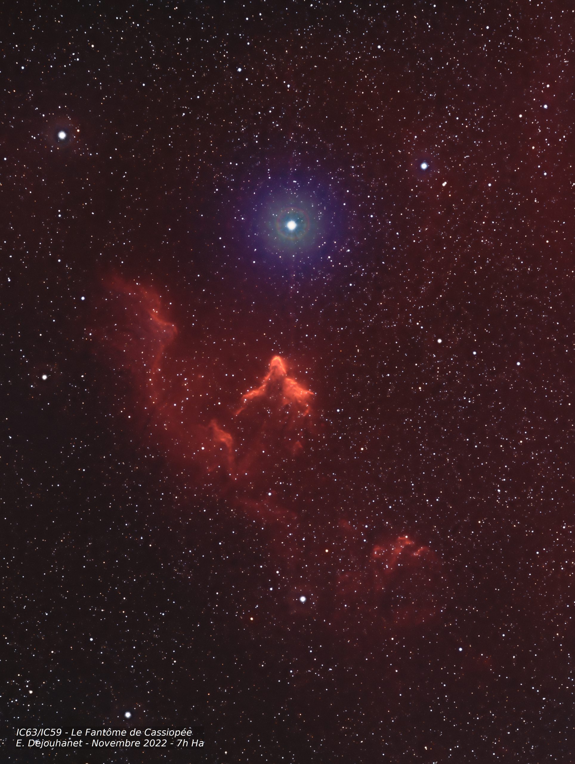 IC63/IC59 - Cassiopeia's Ghosts